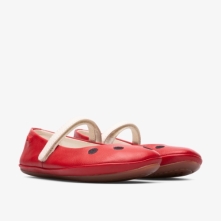 Camper Twins Ballerinas Red / Cream - Kids Singapore UHOOWU-228